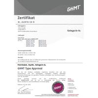 LogiLink Patch Cable Cat.6a GHMT S/FTP blue  7,50m, GHMT certified