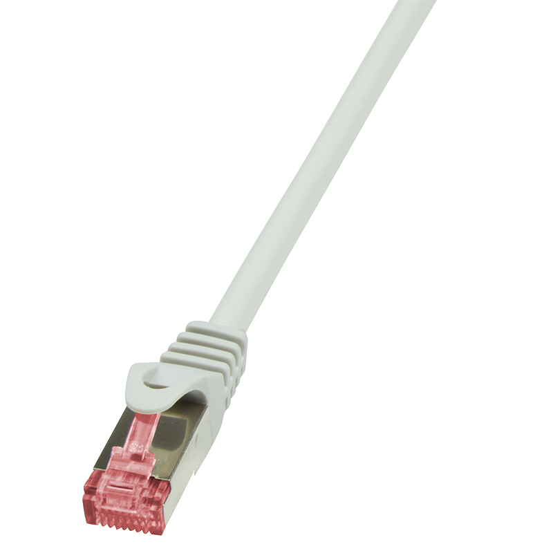 LogiLink Patch Cable Cat.6 S/FTP grey  0,25m, PrimeLine