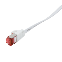 LogiLink Patch Cable Flat Cat.6A Shielded  0,25m white