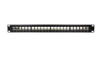 LogiLink Shielded Keystone Panel for 24 Modules, black