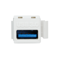 LogiLink Keystone In-Line Coupler USB3.0-A female > USB3.0-A female, white