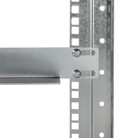 Slide rails for 600 mm deep 19" cabinets, zinc-plated, 2 pieces