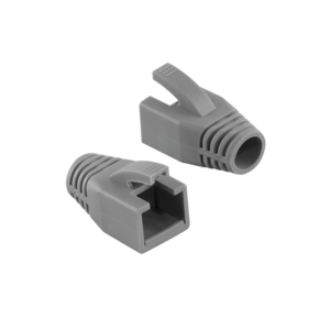 LogiLink Modular RJ45 Plug Cable Boot 8mm grey, 10pcs
