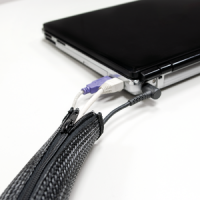 LogiLink Cable FlexWrap with Zipper, 2,0m,30mm, black