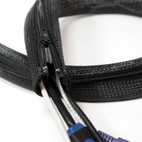 LogiLink Cable FlexWrap with Zipper, 2,0m,50mm, black