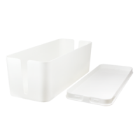 LogiLink Cable Box White, big size: 407 x 157 x 133.5mm
