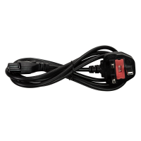 LogiLink Power Cord, UK -C5, black,   1.8m