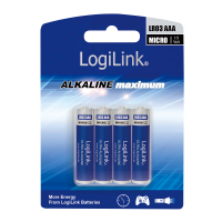 LogiLink Battery, Ultra Power Alkaline AAA, 4pcs. Blister