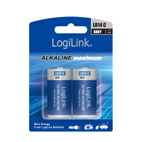 LogiLink Battery, Ultra Power Alkaline LR14, 2pcs. Blister