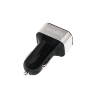USB 3-Port Car Charger, 5,1A, black/silver, LogiLink