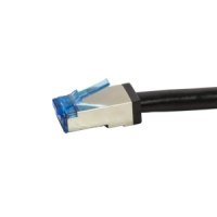 LogiLink Outdoor PE Patch Cable CAT.6A S/FTP, black,  0.5m