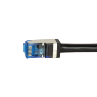 LogiLink Outdoor PE Patch Cable CAT.6A S/FTP, black,  1.0m