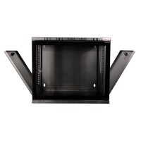 LogiLink 19" Wallmount SOHO Box  6U 540*400, black, flatpack