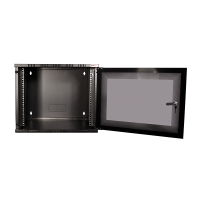 LogiLink 19" Wallmount SOHO Box  9U 540*400, black, flatpack