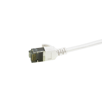 Patch cable Cat.6A TPE SlimLine white 0,5m