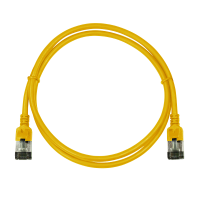 Patch cable Cat.6A TPE SlimLine yellow 5,0m