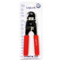 LogiLink Crimping tool for RJ45 plug, with cutter and stripper