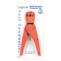 LogiLink Crimping tool for RJ11/12/45 modular plugs, plastic