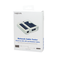 LogiLink Cable tester for RJ11, RJ12 and RJ45 with remote unit