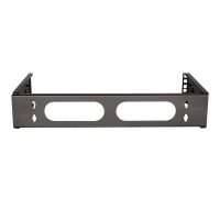 LogiLink 2U 19" open wall mount bracket (400 mm) - black