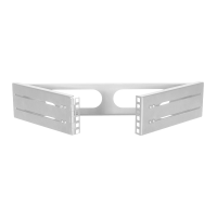 LogiLink 2U 19" open wall mount bracket (400 mm) - grey