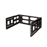 LogiLink 4U 19" open wall mount bracket (400 mm) - black