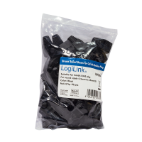 LogiLink Strain relief boot 6.5 mm for RJ45 plugs, 50 pcs, black