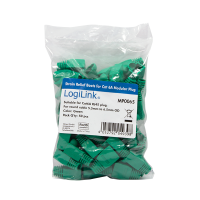 LogiLink Strain relief boot 6.5 mm for RJ45 plugs, 50 pcs, green