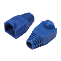 LogiLink Strain relief boot 6.5 mm for RJ45 plugs, 50 pcs, blue
