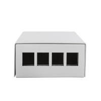 LogiLink Consolidation point box 4-port, desk/wall/dinrail mounting