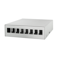 LogiLink Consolidation point box 8-port, desk/wall/dinrail mounting