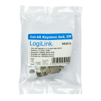LogiLink Cat.6A Keystone Jack STP AWG22-26 17.2 mm width