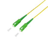 LogiLink Fibre simplex patch cord, OS2 SM G.657.A2, SC/APC to SC/APC,  1 m