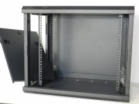 The Linq 19" Wall cabinet 9U - 600 mm - Black - Flatpack