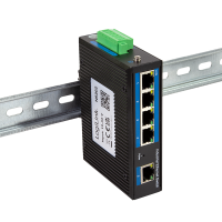 LogiLink Industrial Gigabit Ethernet PoE switch, 5-port, 10/100/1000 Mbit/s