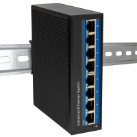 LogiLink Industrial Gigabit Ethernet PoE switch, 8-port, 10/100/1000 Mbit/s