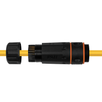 LogiLink Patch cable inline coupler outdoor, Cat.6A, IP68 waterproof