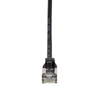 Patch cable Cat.6A TPE SlimLine black 1,0m