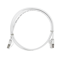 Patch cable Cat.6A TPE SlimLine white 0,3m