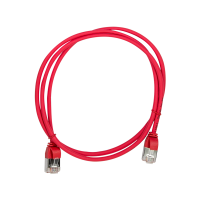 Patch cable Cat.6A TPE SlimLine red 0,3m
