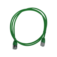 Patch cable Cat.6A TPE SlimLine green 0,3m