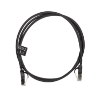 Patch cable Cat.6A TPE SlimLine black 1,5m