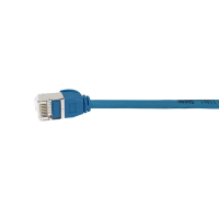 Patch cable Cat.6A TPE SlimLine blue 3,0 mtr