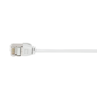 Patch cable Cat.6A TPE SlimLine white 5 mtr