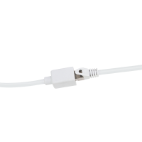 Cat.6A premium patch cable extension, white,  1 m