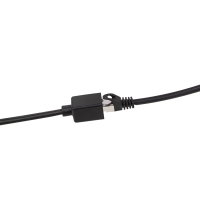 Cat.6A premium patch cable extension, black,  1 m