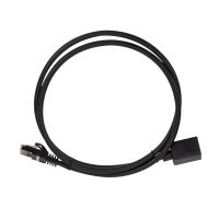 Cat.6A premium patch cable extension, black,  2 m