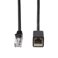 Cat.6A premium patch cable extension, black,  3 m