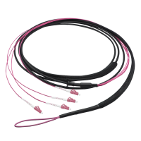 LogiLink Fibre PreTerm cable U-DQ(ZN)BH, 4 cores multimode OM4, 10 m, LC/UPC - LC/UPC