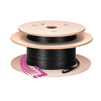 LogiLinkFiber PreTerm cable U-DQ(ZN)BH, 8 cores multimode OM4,100 m, LC/UPC - LC/UPC